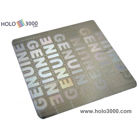 Hologram sticker "GENUINE" 18x18mm (1x245 pcs)