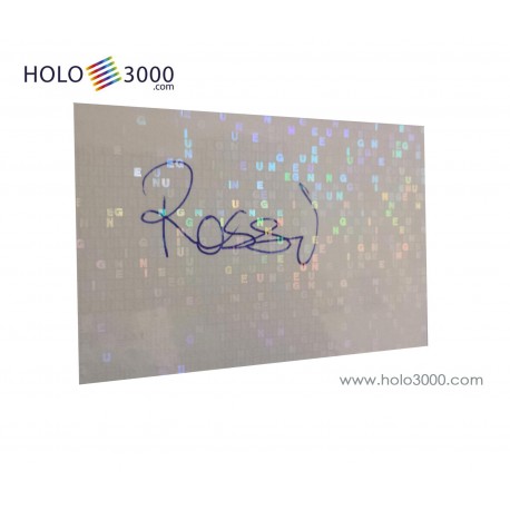 Hologram sticker TRANSPARENT "GENUINE" sheets