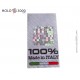 Warranty sticker customizable + hologramOlogramma "CERTIFIX TESSILE" 30x55mm (200 pz)