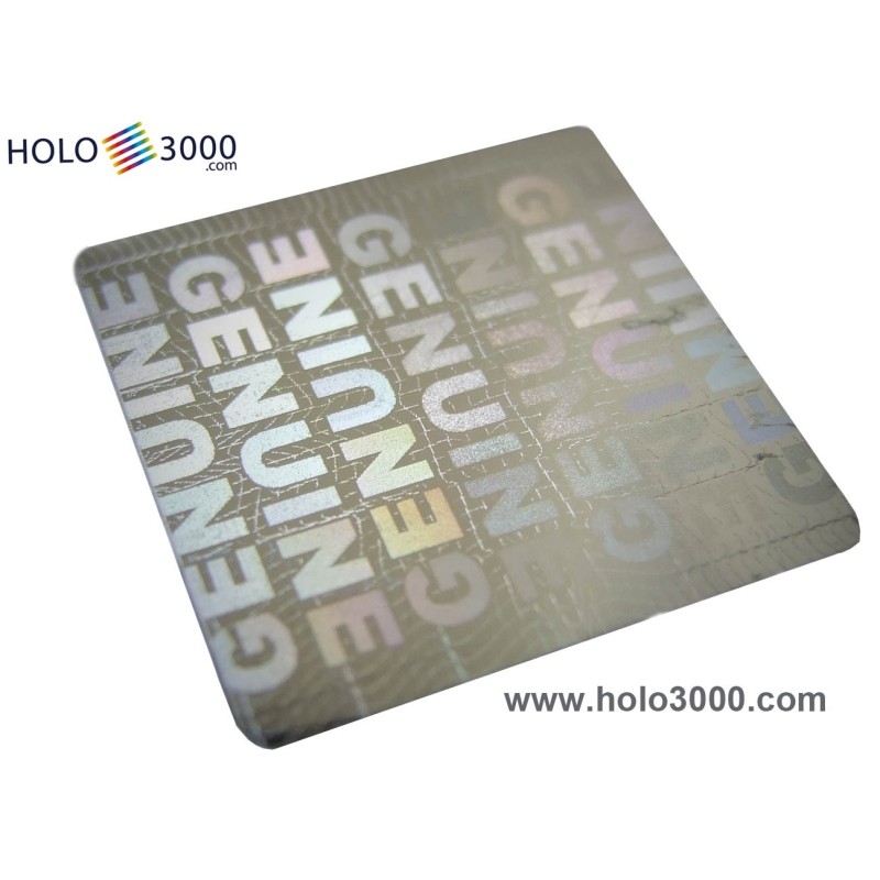 GENUINE hologram sticker 18x18 mm (245 pcs)