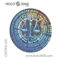 Ologramma adesivo CERTIFIX LEX numerato Ø 25 mm (180 pz)