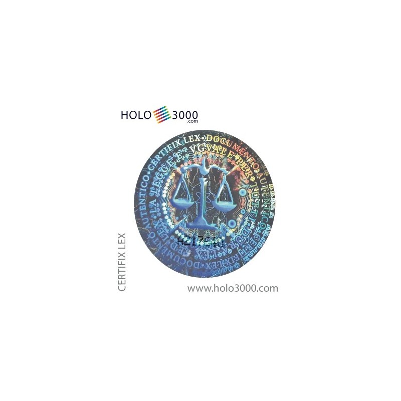 CERTIFIX LEX numbered hologram sticker Ø 25 mm (180 pcs)