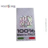 CERTIFIX textile label "100% Made in Italy" with numbered hologram 30x55 mm (200 pcs)
