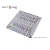 GENUINE numbered tamper-evident hologram sticker 18x18 mm (245 pcs)