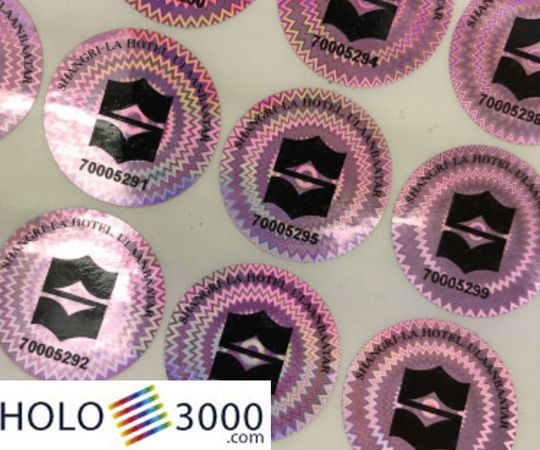 Ologramma adesivo personalizzato: rosa