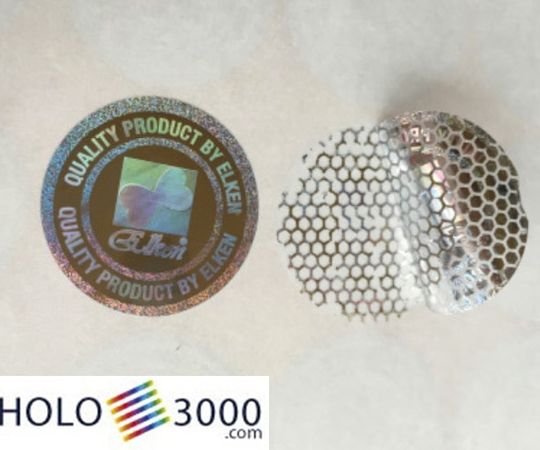 Ologramma adesivo personalizzato: nido d'ape
